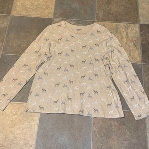CROFT & BARROW WOMAN'S LONG SLEEVE SHIRT SIZE XL